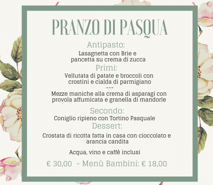 Menu Pasqua Foto - Pranzo Pasqua Ristorante in Garfagnana vicino Lucca